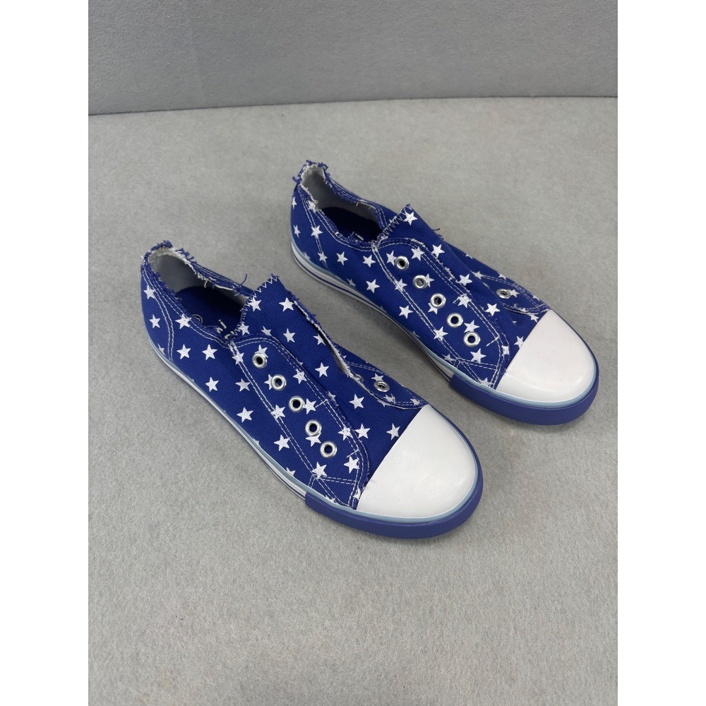 NWOB‎ Mini Boden Star print navy slip on sneakers kids size 35 or 3.5Y shoes